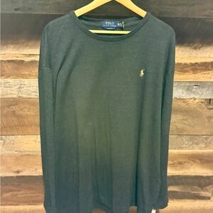 Polo by Ralph Lauren Men's Dark Gray Long Sleeve Shirt